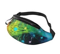Colorful Music Notes Fanny Pack for Men Women, Fashion Festival Fanny Pack, Travel Sport Walking Waist Bag