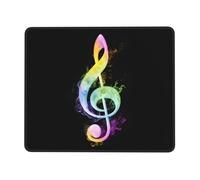 Colorful Music Notes Mouse Pad, Mice Pad With Non-Slip Rubber Base, Mouse Mats For Computers