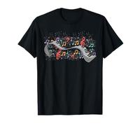 Colorful Music Notes Pianist Classical Music Piano T-Shirt