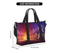 Colorful Music Notes Print Carry On Overnight Bag,Travel Duffel Bag,Personal Item Bag,for Travel, Gym Sports Weekender