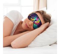 Colorful Music Notes Print Eye Mask Soft Eye Mask for Sleeping, Travel, Nap Women Men