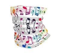 Colorful Music Notes Print Face Mask Cover Cold Weather Scarf Gaiter Scarf Windproof Winter Neck Warmer For Men And Women