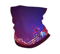 Colorful Music Notes Print Neck Warmer Ultra-Soft, Stretchy Neck Gaiter Winter Neck Gaiter Warmer For Menand Women