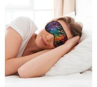 Colorful Music Notes Print Soft Eye Mask for Sleep Mask Sleep Eye Mask for Women Men Sleeping Sleeping Travel