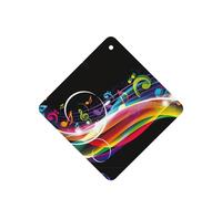Colorful Music Printing 10 Pcs Car Air Freshener Fragrant Sheets,Car Hanging Accessories With Strings For Decor