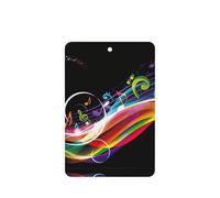 Colorful Music Printing 10 Pcs Car Air Freshener Fragrant Sheets,Car Hanging Accessories With Strings For Decor