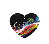 Colorful Music Printing 10 Pcs Car Air Freshener Fragrant Sheets,Car Hanging Accessories With Strings For Decor