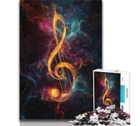 Colorful Music Symbols Jigsaw Puzzles 2000 Pieces for Adults Teens,Stress Reliever Difficult Challenge Enhance Love between Couples 70x100cm