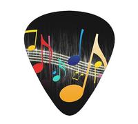 Colorful Musical Note Guitar Paddle 12 Pack Guitar Pickup Suitable For Playing Acoustic Guitars, Electric Guitars, Etc.