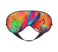 Colorful Musical Note Print Outdoor Travel Stylish Eye Mask Adjustable Sleep Camping Meditation Relaxation