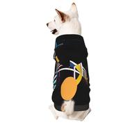 Colorful Musical Notesmall Pet Hoodie -Cute Doggy Sweatshirt With Hood, Pet Clothing Suitable For Small Dogs