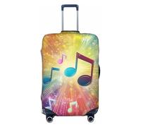 Colorful Musical Theme Elastic Travel Luggage Cover Suitcase Protector, Print Suitcase Baggage Cover Anti-Scratch