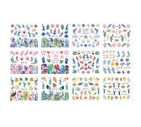 Colorful Nail Foils Women Foil Sticker Shining Flower Dream Catcher Geometric Nail Art Design Bn-1204Deft Processed