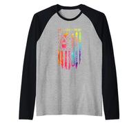 Colorful Nail Technician Flag Nail Tech Pride Raglan Baseball Tee