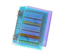 Colorful Nails Storage Display Nails Swatches Book for Accurate Color Selection and Easy Organization Multicolored Nail Tray;