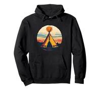 Colorful Native American Teepee Tent Pullover Hoodie
