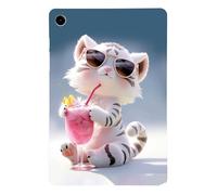 Colorful Nature-Themed Bumper for Lenovo Tab M8(HD) TB-8505F 8505X/8705F Impact-Resistant Corners, Ultra Light Flexible Shell, High-Definition Cute Little Tiger Print, Silky Smooth Matte Back Cover