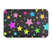 Colorful Neon Stars Black Fashion Summer cooling blanket Self Cooling cat blankets for cats cats indoor cutapete refrescante para mascotas M