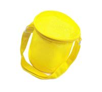Colorful Net Storage Bag Adjustable Strap Kids Beach Trip Carrying Shoulder Bag for Seashells Stone Sand Play Essential Kids Seashells Collecting Bags