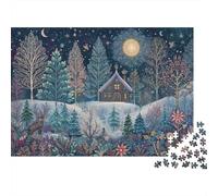 Colorful Nordic Folk Art Style Puzzle 1000pcs (75x50cm) Erwachsene Puzzle,Home Decor