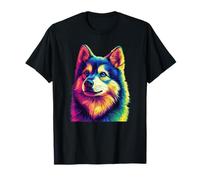 Colorful Norwegian Lundehund Pop Art Dog Lovers Gift T-Shirt