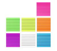 Colorful Note Paper 1500Sheets 3x3Inch Adhesive Note Pad PET Notes Paper Lined Pocket Notepads for Writing Journaling Notes for Office