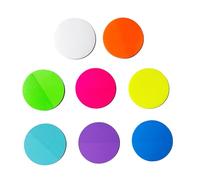 Colorful Note Paper See Through PET Notes Adheive Notes 20Sheets/Pad Unlined Reminders On Book Notebook Calendar Home Organization Sticker