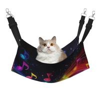 Colorful Notes Printed Pet Hammock - Sleeping Hammock For Cats, Rabbits, Ferrets, Puppies, Small Animals