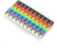 Colorful Number Marker Cable Wire Label Tube Set Cable Marker (100PCS KCM-2.5MM)