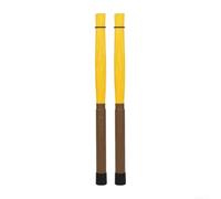 Colorful Nylon Drum Brushes 14in ABS Core Colorful Nylon Drum(Yellow Brown) | nylon bristles, anti-slip frosted handle, 14inch length, ideal for for jazz and cajon, ABS core