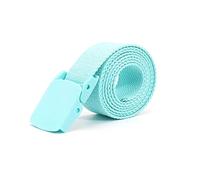 Colorful Nylon Tactical Belt 3.2 cm Width Clothing Accessories Canvas Braided Belt Clothing Decoration Belt, Sky Blue, 110cm