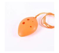 Colorful Ocarina Flute 6 Hole C Ceramic Of Time Mini Ocarina Flute Musical Instruments (Color : Orange)