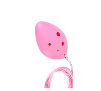 Colorful Ocarina Flute 6 Hole C Ceramic Of Time Mini Ocarina Flute Musical Instruments (Color : Pink)