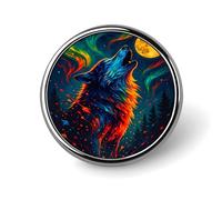 Colorful Ocean Octopus Badge Pin Round Badge Metal Button Badges Brooch Lapel Pin for Men Women 1 Inch