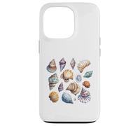 Colorful Ocean Seashells Marine Life Pattern Case for iPhone 13 Pro