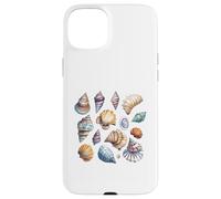 Colorful Ocean Seashells Marine Life Pattern Case for iPhone 15 Plus