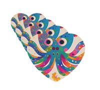 Colorful Octopus Car Air Freshener Cards for Women Men 4 Pack Cute Car Accessories Long Lasting Scent Car Diffuser Hanging Auto Aromatherapy Tablets Car Fresheners Gifts