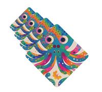 Colorful Octopus Car Air Freshener Cards for Women Men 4 Pack Cute Car Accessories Long Lasting Scent Car Diffuser Hanging Auto Aromatherapy Tablets Car Fresheners Gifts