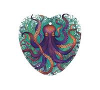 Colorful Octopus Car Air Freshener Hanging, Long Lasting Scented Car Aromatherapy Tablets, Love form Fragrance Scented Cards for Vehicles, Bedroom, Wardrobe White-style
