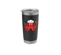 Colorful Octopus Chef Kitchen Graphic Stainless Steel Insulated Tumbler