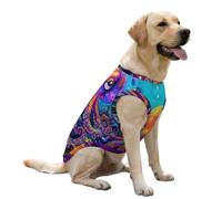 Colorful Octopus Dog Cooling Vest Summer Shirts Cute Pullover Pet Clothes for Large Puppy