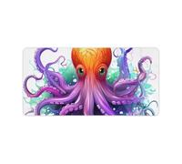Colorful Octopus Keyboard Mat Large Gaming Mouse Pad, Anti-Slip Desk Mat for Desktop Desk Work/Home Writing Mat 11.8 * 23.6 Inches
