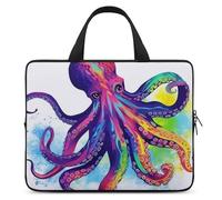 Colorful Octopus Laptop Bag Durable Laptop Sleeve Water-Resistant Notebook Bag for Computer Or Tablet