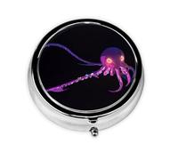Colorful Octopus Portable Organizer Case Easy Push Button Opening