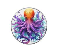 Colorful Octopus Refrigerator Magnets, 2 Inch Round Metal Fridge Magnet for Whiteboard & Office, Decorative Kitchen Magnets for Photos, Notes, Shopping List