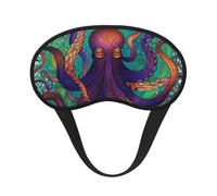 Colorful Octopus Sleep Mask Soft Comfortable Eye Mask with Adjustable Strapblackout Eye Sleep Shade Cover for Women Girls Men Travel Yoga Nap Shift Work