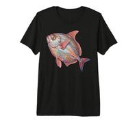 Colorful Opah Fish Ocean Animal Abstract Art Marine Creature Premium T-Shirt