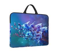 Colorful Orchids Flower Print Protective 14 Inch Laptop Case,Laptop Sleeve With Handle Compatible,Carrying Computer Bag