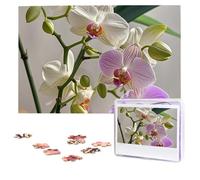 Colorful Orchids Flower Puzzles 1000 Pieces Personalized Jigsaw Puzzles Photos Puzzle for Adults Challenging Picture Puzzle with storage bag Puzzles for Men Women Home Decor (10.2" x 15")