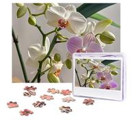 Colorful Orchids Flower Puzzles 500 Pieces Personalized Jigsaw Puzzles with storage bag Photos Puzzle for Adults Challenging Picture Puzzle for Men Women Home Decor (52x38 CM)